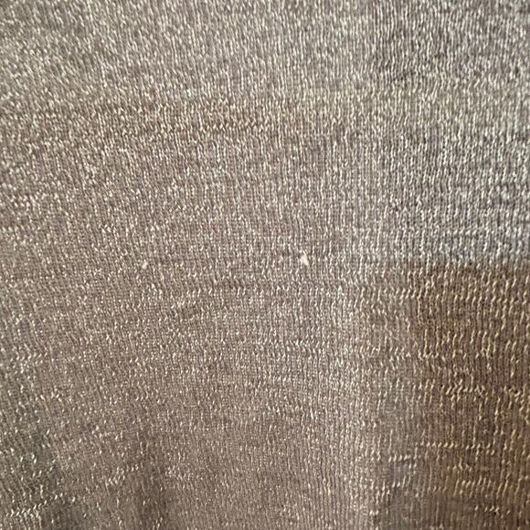 Loft - Womens - Open Front Silver/Gray Shimmer Long Sleeve  Cardigan - Size Med - Picture 7 of 13